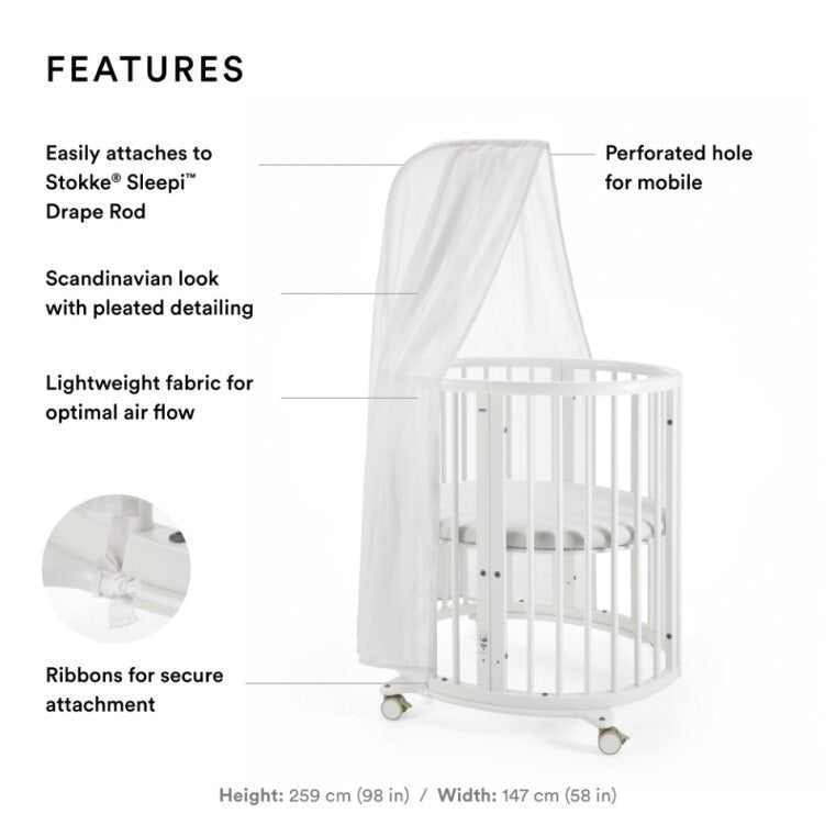 Close up view of Stokke Sleepi Canopy fabric