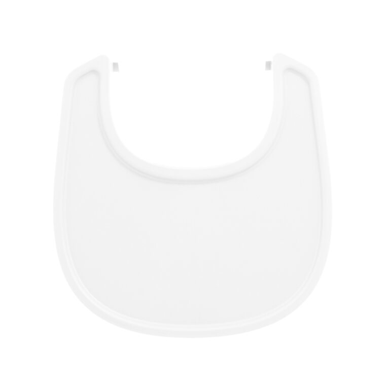 Stokke Nomi Tray on a Stokke Nomi Chair with Baby Set - White