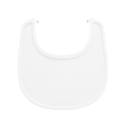 Stokke Nomi Tray on a Stokke Nomi Chair with Baby Set - White