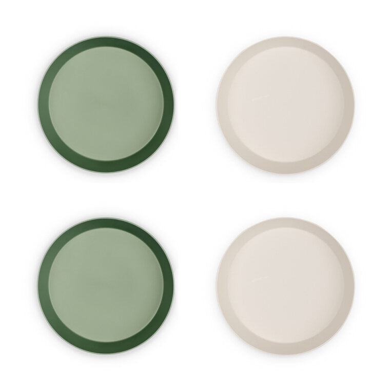 Citron 2022 PLA Plate Set of 4 Green/Cream Color. now available online in UAE