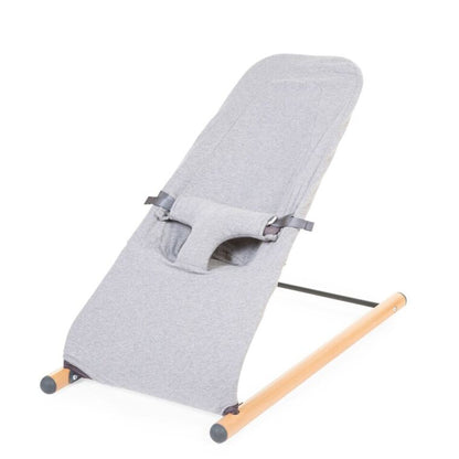 Childhome Evolux Bouncer Cover (Jersey Grey) - Soft grey replacement cover for Childhome Evolux Bouncer.