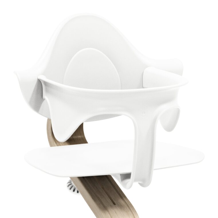 Stokke Nomi Baby Set with rounded, organic contours for comfort - White