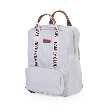 Childhome Family Club Backpack Signature Canvas - General View - Off White