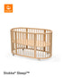 Stokke Sleepi Bed with breathable mesh liner for comfort and safety with adjustable height