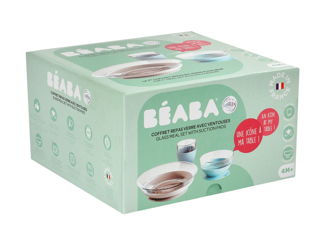 Beaba Glass Meal Set, Made in France. Now available online in UAE