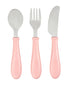 Beaba Stainless Steel Training Cutlery Old Pink Color