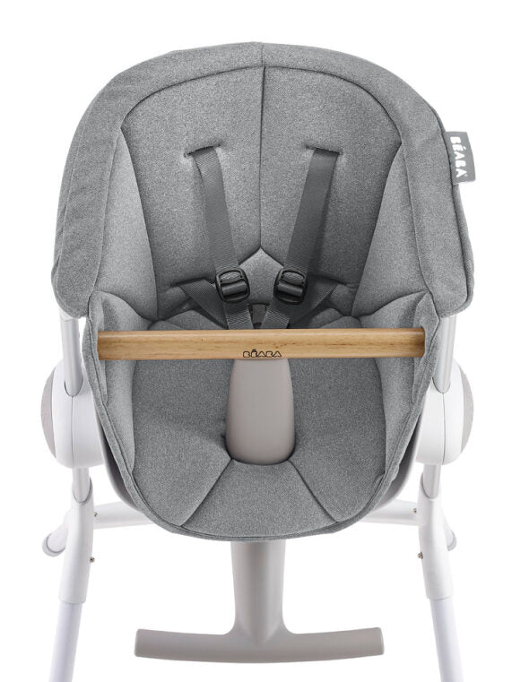 Beaba Highchair Up&amp;Down - Textile Seat, The neatly fitted highchair cushion is easily installed using the straps and slots under the chair. Now available online in UAE