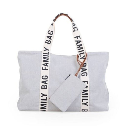 Childhome Family Bag (Off-White) - Front view in a versatile off-white color.