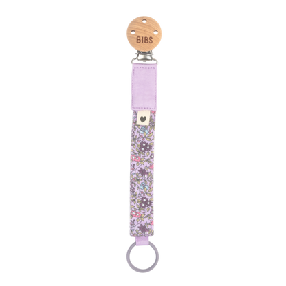 BIBS x Liberty Pacifier Clip Chamomile Lawn Violet Sky Color