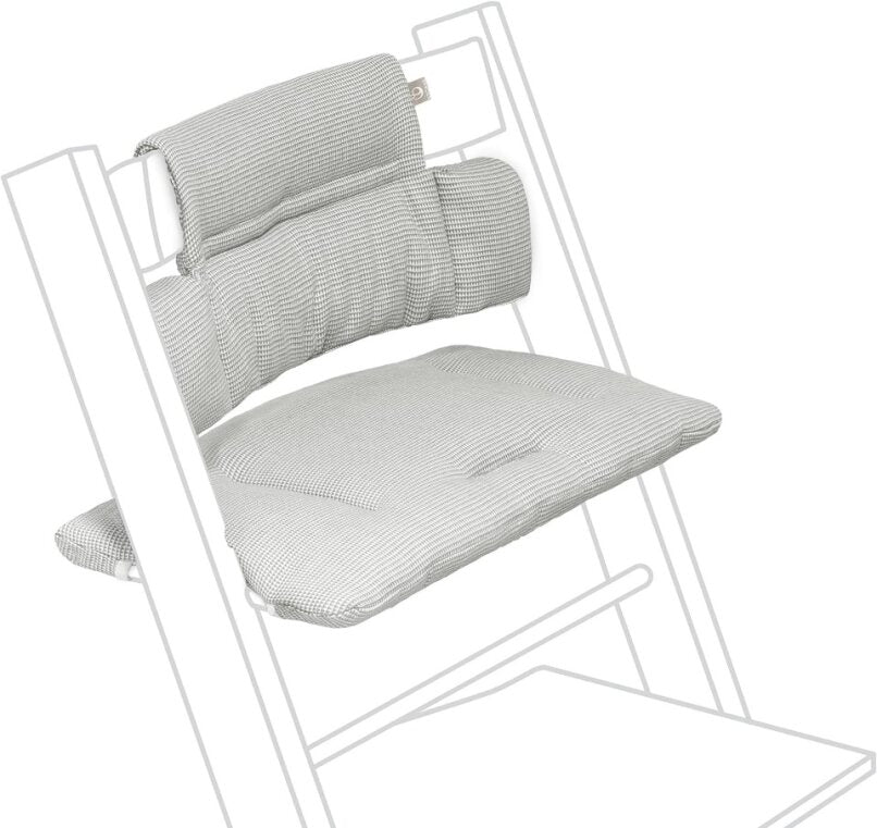 Stokke Tripp Trapp Classic Cushion, showcasing the pattern Nordic Grey