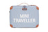 Childhome Mini Traveller Kids Suitcase - Grey Off White