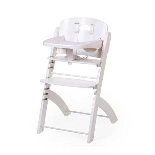 Childhome Evosit High Chair (White) - Adjustable high chair for babies and toddlers in a clean white finish.