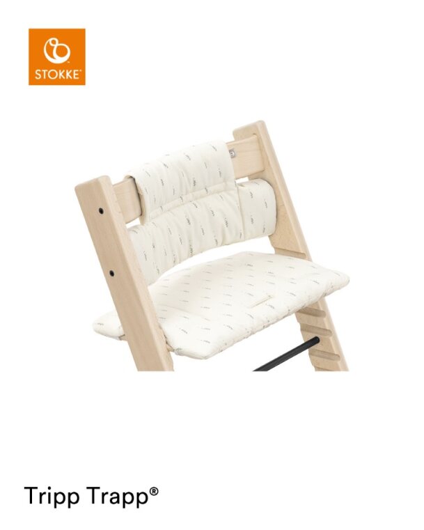 Stokke Tripp Trapp Classic Cushion, showcasing the pattern Wheat Cream