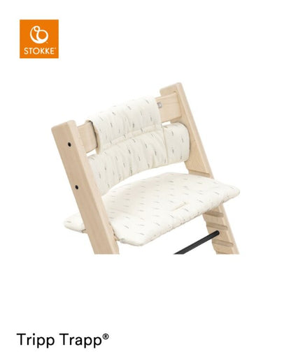 Stokke Tripp Trapp Classic Cushion, showcasing the pattern Wheat Cream