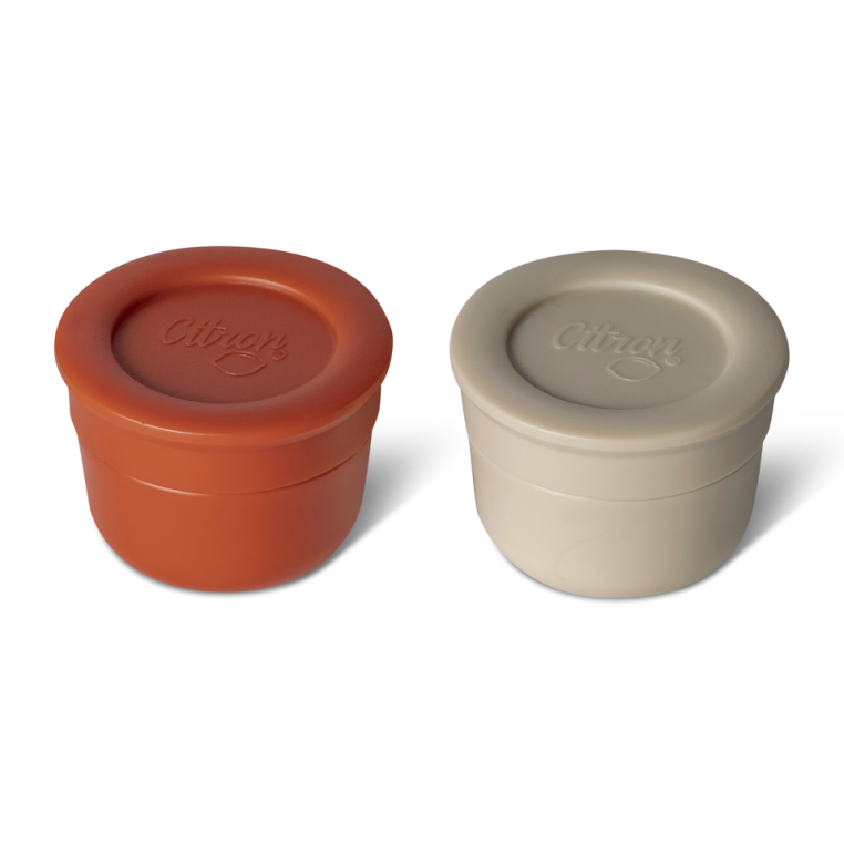 Citron 2023 Mini Sauce Containers Brick/Beige Color