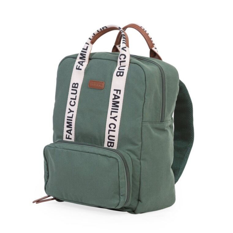 Childhome Family Club Backpack Signature Canvas - General View - Green