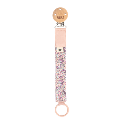 BIBS x Liberty Pacifier Clip Eloise Blush Color
